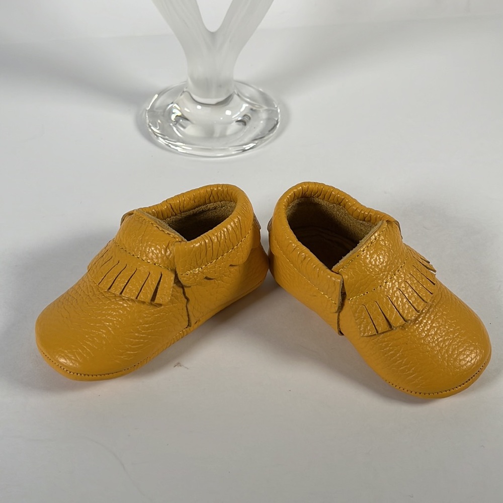 Toddler, Genuine Leather, Hand Made,Baby Shoes. Softy Leather . Size : 5 - Picture 3 of 10